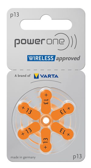 POWER ONE μπαταρίες ακουστικών βαρηκοΐας P13