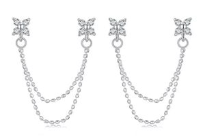 BAMOER σκουλαρίκια καρφωτά BSE1106 με κυβική ζιρκόνια