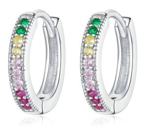 BAMOER σκουλαρίκια κρίκοι BSE459