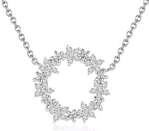 BAMOER κολιέ BSN028 με κυβική ζιρκόνια