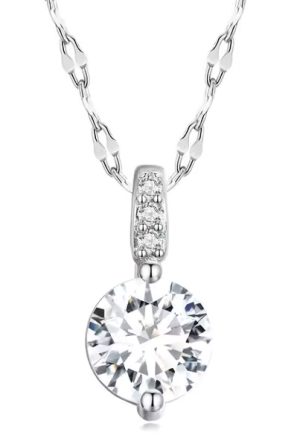 BAMOER κολιέ BSN273 με κυβική ζιρκόνια