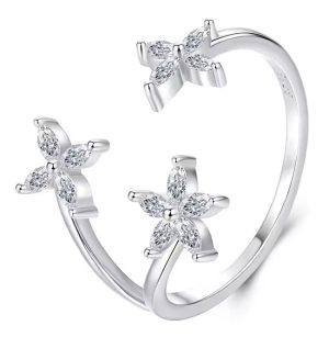 BAMOER δαχτυλίδι BSR710-E με κυβική ζιρκόνια