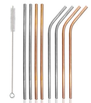 Σετ μεταλλικά καλαμάκια & βουρτσάκι καθαρισμού CLN-0021
