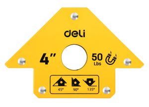 DELI μαγνητική γωνία συγκόλλησης DL-HDW50 με 45°/90°/135° γωνίες