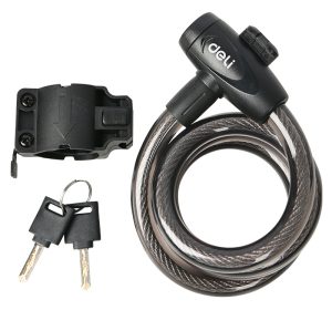 DELI κλειδαριά ποδηλάτου με κλειδί DL508062