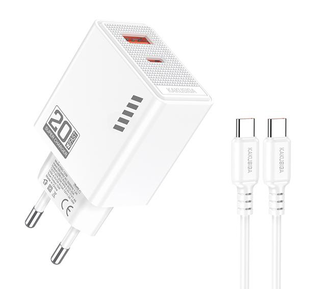 KAKUSIGA φορτιστής τοίχου KSC-1240 με καλώδιο USB-C