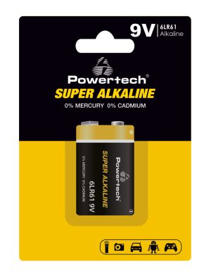 POWERTECH αλκαλική μπαταρία Super Alkaline PT-1215