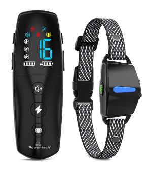 POWERTECH ηλεκτρικό κολάρο εκπαίδευσης σκύλου PT-1398 με ασύρματο χειριστήριο