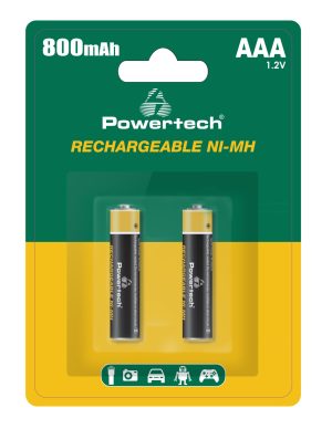 POWERTECH επαναφορτιζόμενες μπαταρίες NI-MH PT-1403