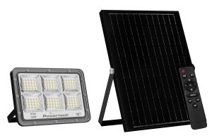 POWERTECH LED ηλιακός προβολέας PT-1456 με τηλεχειριστήριο