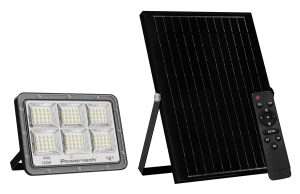 POWERTECH LED ηλιακός προβολέας PT-1457 με τηλεχειριστήριο
