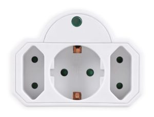 POWERTECH αντάπτορας ρεύματος PT-816 με προστασία υπέρτασης