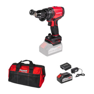 RAIDER R20 combo-03 Δραπανοκατσάβιδο κρουστικό με φορτιστή & μπαταρία 4Ah & τσάντα