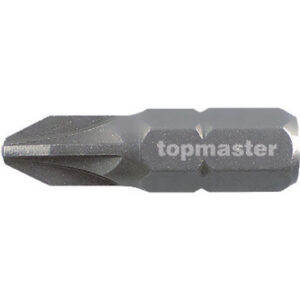 TOP MASTER Μύτη κατσαβιδιού με μέγεθος PZ1 25mm συσκευασία 2τεμ. 338704