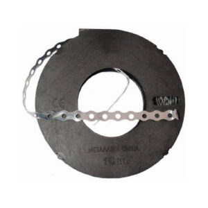 Τσέρκι διάτρητο 0.6*17mm*10Μ μεταλλικό για στήριξη