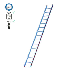 Σκάλα επαγγελματική αλουμινίου μονή - 11 σκαλιά ύψος: 3,00m.