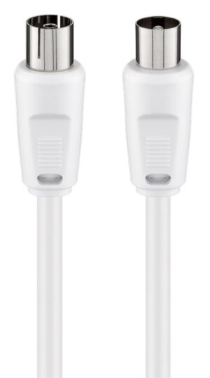 GOOBAY καλώδιο κεραίας αρσενικό σε θηλυκό 11513, <70dB, CCS, 7.5m, λευκό