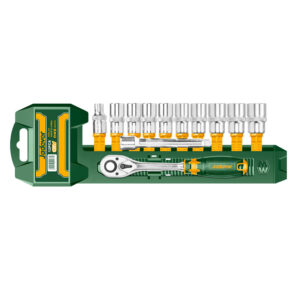 ΚΑΣΤΑΝΙΑ ΜΕ ΚΑΡΥΔΑΚΙΑ 3/8" ΣΕΤ 12 ΤΕΜ JADEVER JDST3212