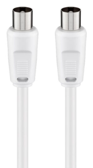 GOOBAY καλώδιο κεραίας αρσενικό 68147, <70dB, CCS, 2.5m, λευκό