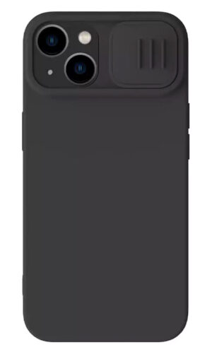 NILLKIN θήκη CamShield Silky Silicone για iPhone 15 Plus, μαύρη