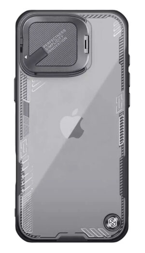 NILLKIN θήκη Iceblade Prop για iPhone 16 Pro, διάφανη-μαύρη