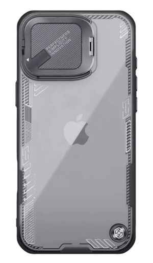 NILLKIN θήκη Iceblade Prop για iPhone 16 Pro Max, διάφανη-μαύρη