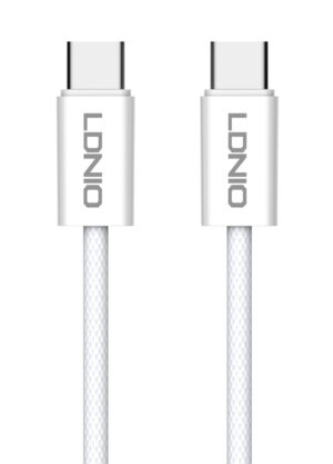 LDNIO καλώδιο USB-C iP-901c, 65W, 480Mbps, 1m, λευκό