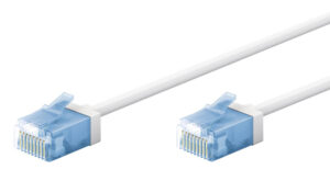 GOOBAY καλώδιο δικτύου 74301, CAT 6A U/UTP, ultra slim, copper, 500MHz, 10m, λευκό