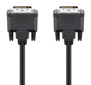 GOOBAY καλώδιο DVI-D 24+1 93573, 30AWG, Full HD, 1.8m, μαύρο