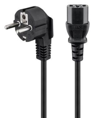 GOOBAY καλώδιο τροφοδοσίας 95142, 3G 1.00mm², 3m, μαύρο