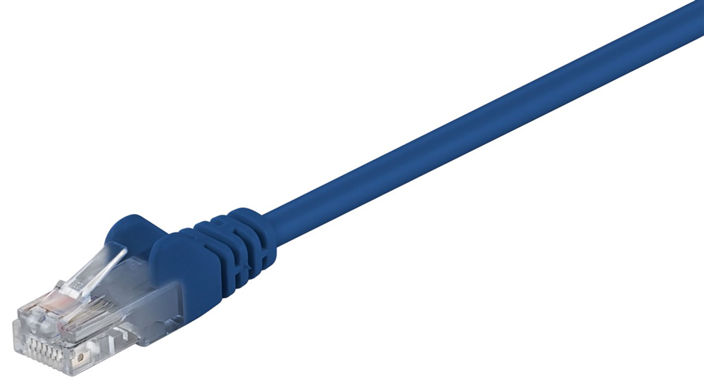 GOOBAY καλώδιο δικτύου 95554, CAT 5e U/UTP, CCA, 1.5m, μπλε