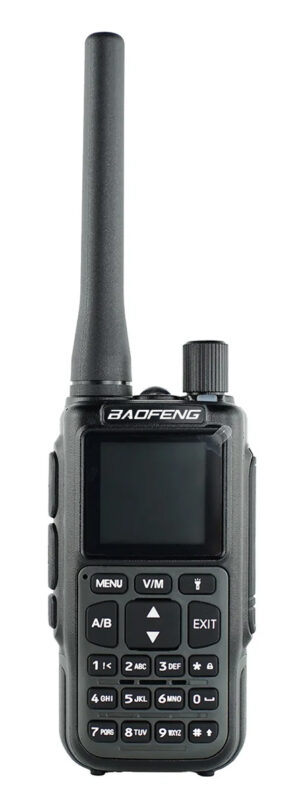 BAOFENG ασύρματος πομποδέκτης MINI-5, UHF/VHF, 5W/2W, μαύρος