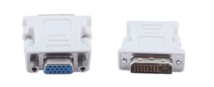 POWERTECH αντάπτορας VGA σε DVI-I 24+5 CAB-G019, λευκός