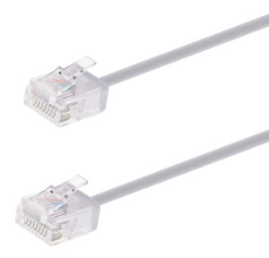 POWERTECH καλώδιο δικτύου CAB-N442, Cat 6A U/UTP, ultra slim, copper, 500MHz, 3m, γκρι