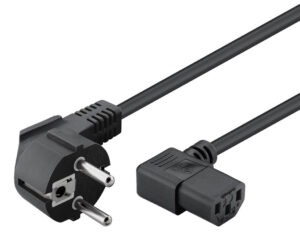 POWERTECH καλώδιο τροφοδοσίας Η/Υ & οθόνης CAB-P003, 3x0.75mm², 1.5m, μαύρο