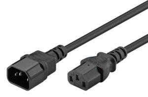 POWERTECH καλώδιο τροφοδοσίας προεκταση CAB-P004 3x 0.75mm², 1.5m, μαύρο