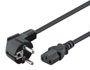 POWERTECH καλώδιο τροφοδοσίας PC CAB-P016, 3x 0.50mm², copper, 1.5m, μαύρο
