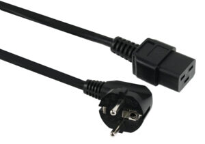 POWERTECH καλώδιο τροφοδοσίας UPS CAB-P024, C19 IEC, 16A, 250V, 1.8m, μαύρο