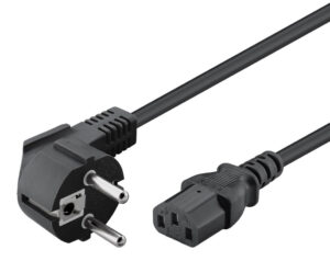 POWERTECH καλώδιο τροφοδοσίας CAB-P031, 3x 1mm², copper, 3m, μαύρο