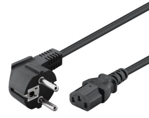 POWERTECH καλώδιο τροφοδοσίας CAB-P032, 3x 1mm², copper, 5m, μαύρο