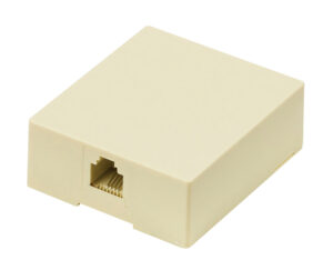 POWERTECH Πρίζα τηλεφώνου CAB-T027, RJ11 6p4c, μπεζ