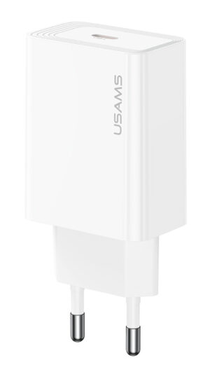 USAMS φορτιστής τοίχου CC325, USB-C, 20W, λευκός