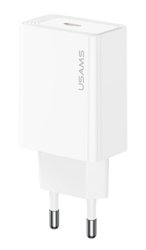 USAMS φορτιστής τοίχου CC329, USB-C, 30W, λευκός