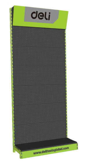 DELI stand προβολής DL-DJ618 με γάντζους, 100 x 45 x 240cm
