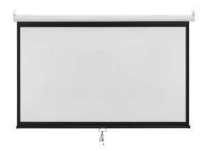 BRATECK οθόνη προβολής projector τοίχου/οροφής ESBA100, 221x124cm, 16:9/100", πτυσσόμενη