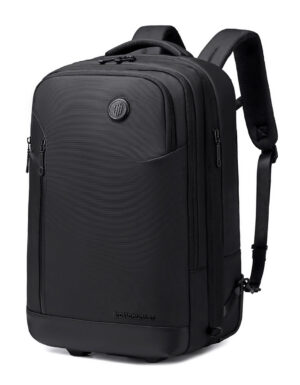 ARCTIC HUNTER τσάντα ταξιδίου LG00861 με θήκη laptop 15.6", τροχήλατη, 42L/54L, μαύρη
