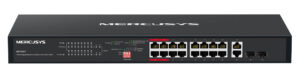 MERCUSYS rackmount switch MS120GP, 20x Gigabit θύρες, PoE+, V1.0