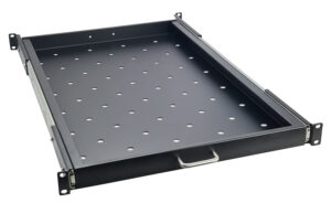 POWERTECH πτυσσόμενο ράφι για rack 19" NETW-0020, βάθος 740mm, μαύρο