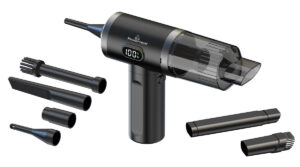 POWERTECH 2 σε 1 σκουπάκι χειρός & air duster PT-1576, 50W, 3600mAh, μαύρο