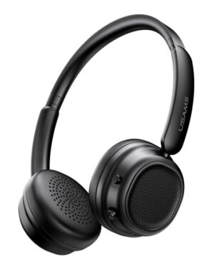 USAMS headphones SR01, ασύρματα, ANC, Φ40mm, 350mAh, μαύρα